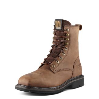 Ariat Cascade 8" Wide Square Toe Steel Toe Work Boot