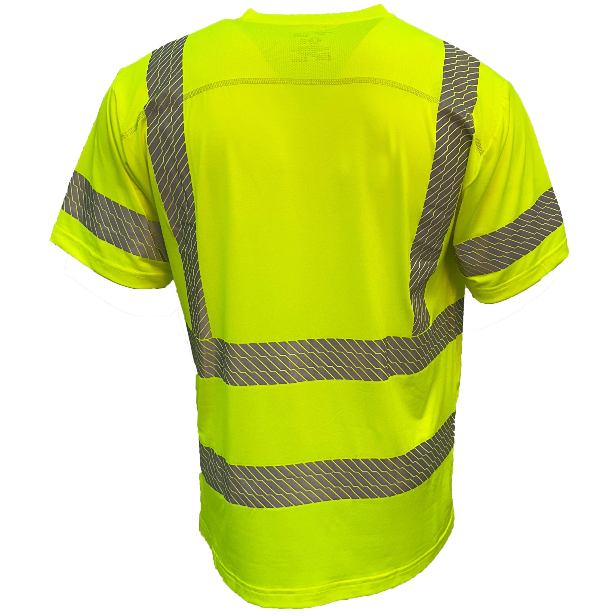 Wickmaster™ Class 3, Premium Athletic-Type High Performance Stretch Hi-Vis Shirt - 2005Y (with logo screenprinted on left chest) - Image 2