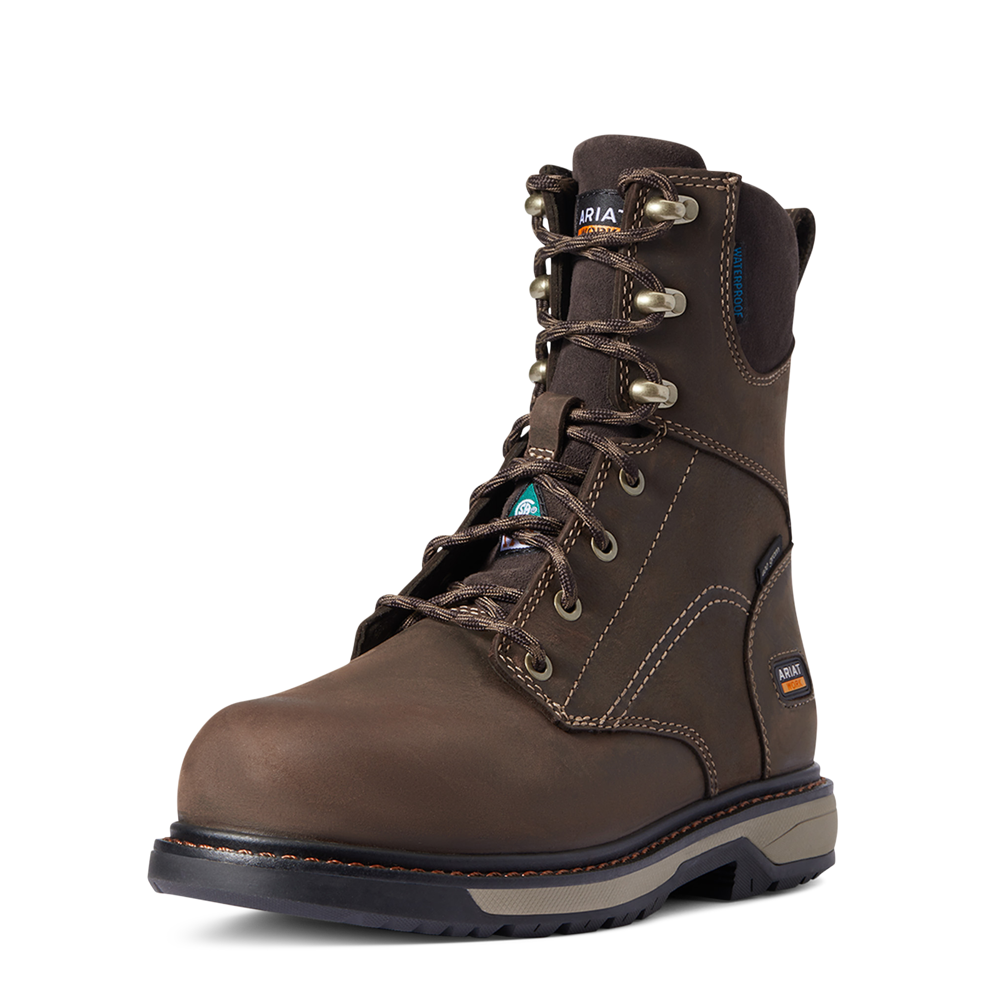 Ariat Women's Riveter 8" CSA Glacier Grip Waterproof 400g Composite Toe Work Boot