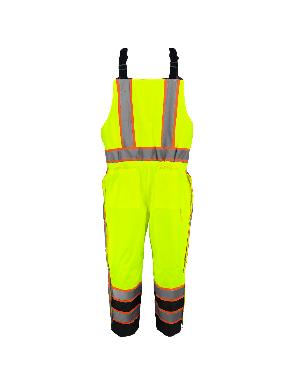 FrogWear® HV High-Visibility Insulated Winter Bibs with Polyurethane Coated Oxford Polyester - GLO-700 - Image 2