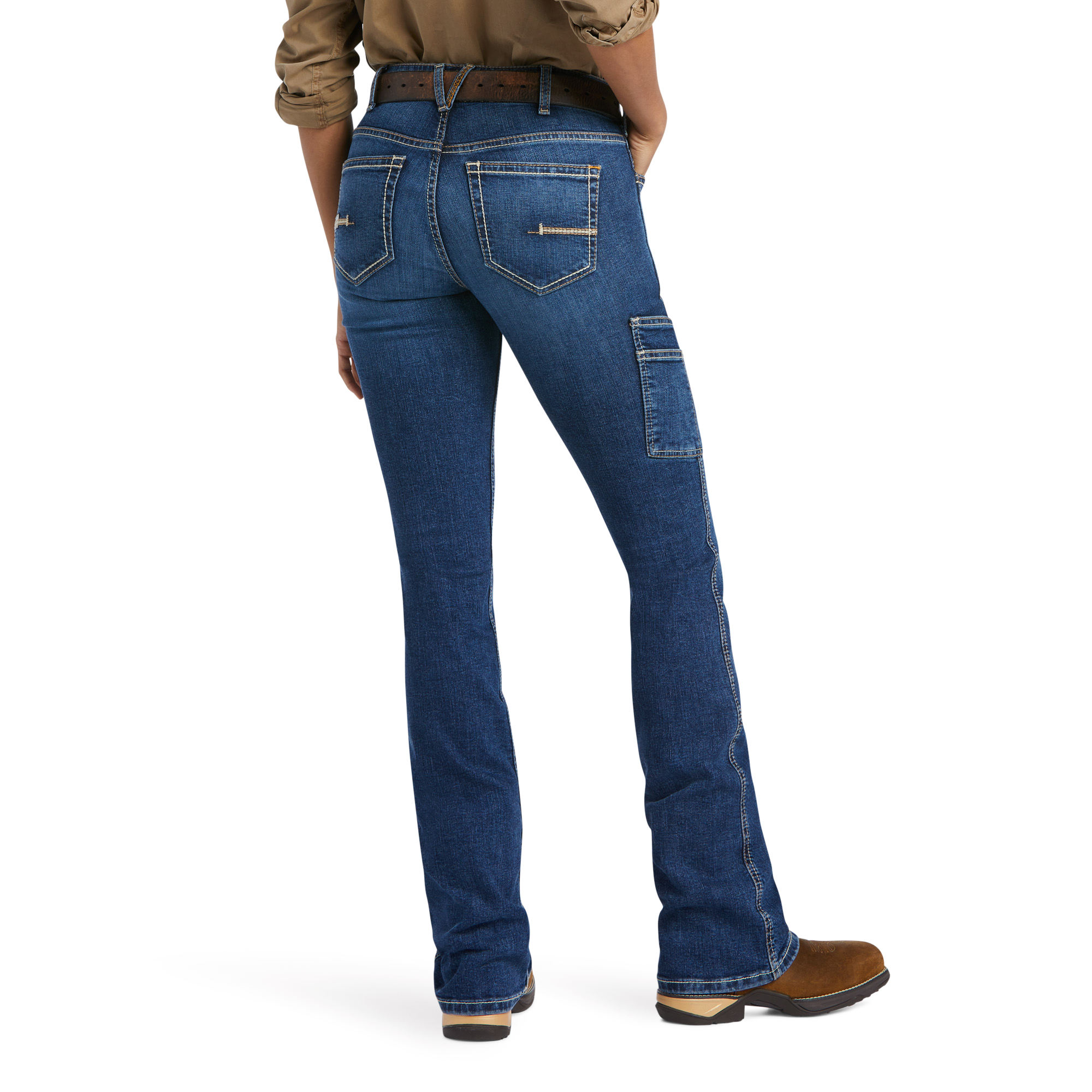 Ariat Women's Rebar Work Flex Perfect Rise Riveter Boot Cut Jean - Image 5