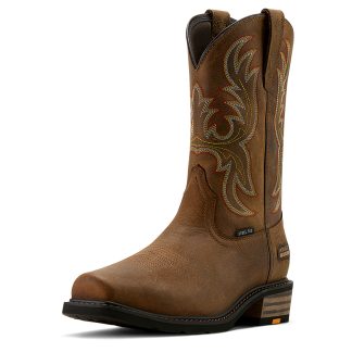 Ariat Ironside Square Toe Steel Toe Work Boot (RYE BROWN/TAN)
