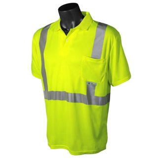 Radians Hi-Vis Class 2 Short Sleeve Polo Shirt – ST12-2PGS (with logo screenprinted on pocket)