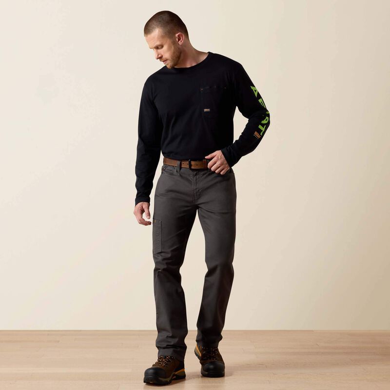 Ariat Rebar M4 Low Rise DuraStretch Made Tough Stackable Straight Leg Pant - Image 2