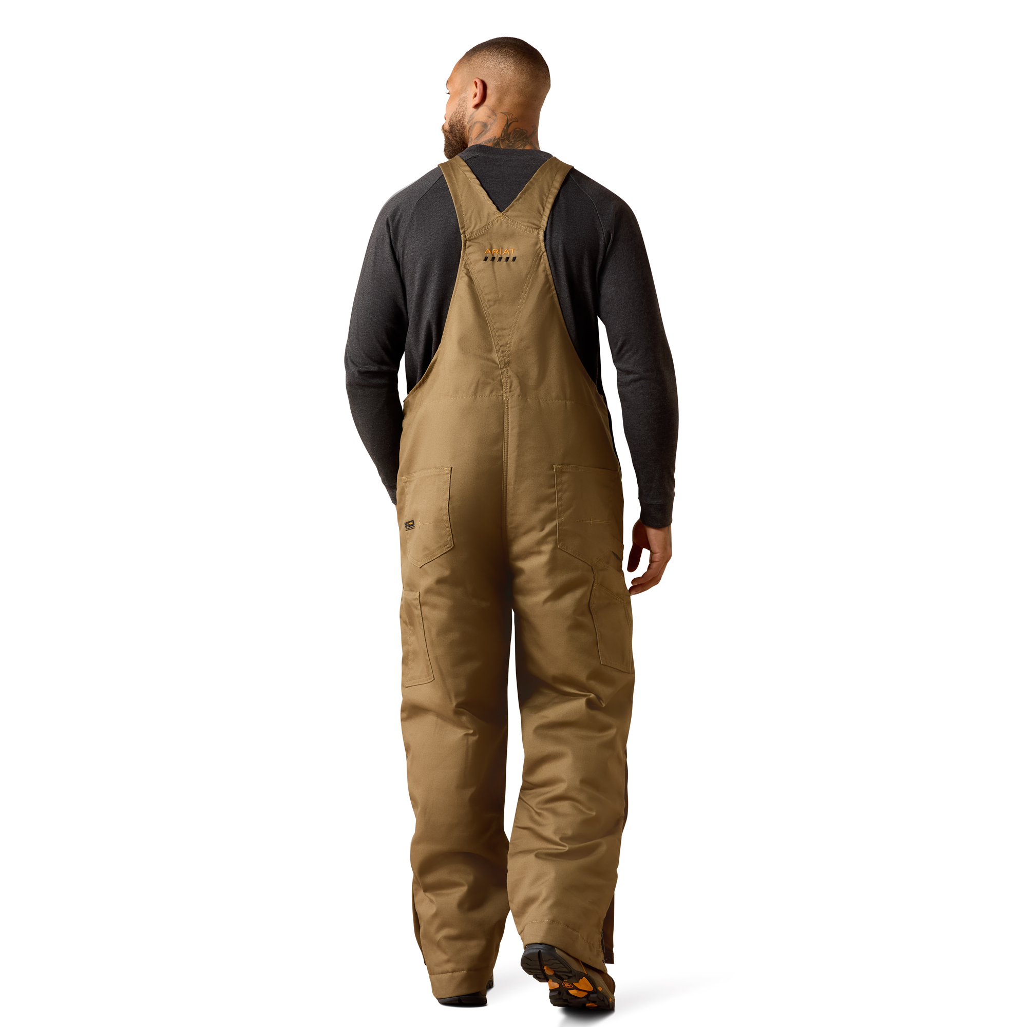 Ariat Rebar DuraCanvas Stretch Insulated Bib (Field Khaki) - Image 7