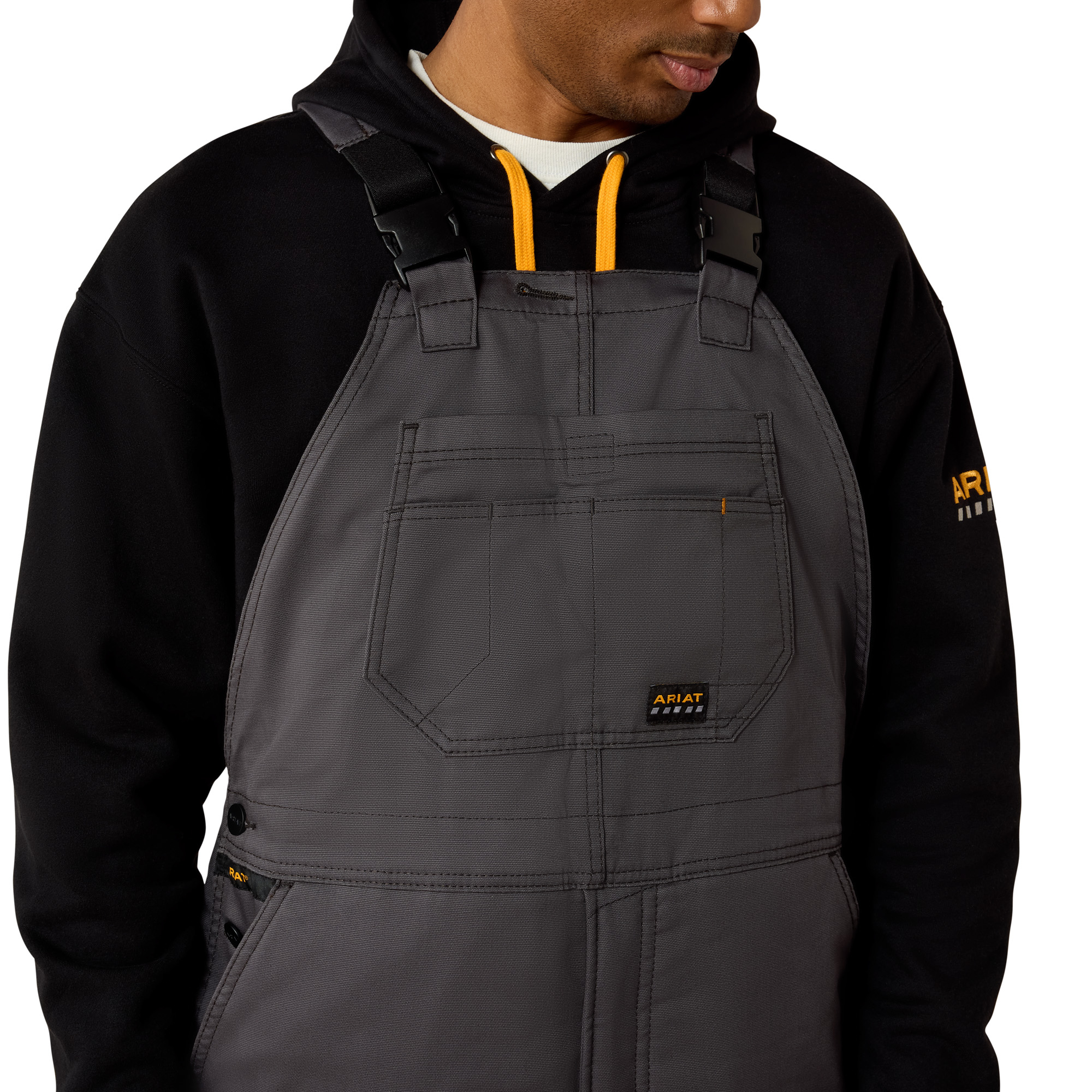 Ariat Rebar DuraCanvas Stretch Insulated Bib (Rebar Grey) - Image 7