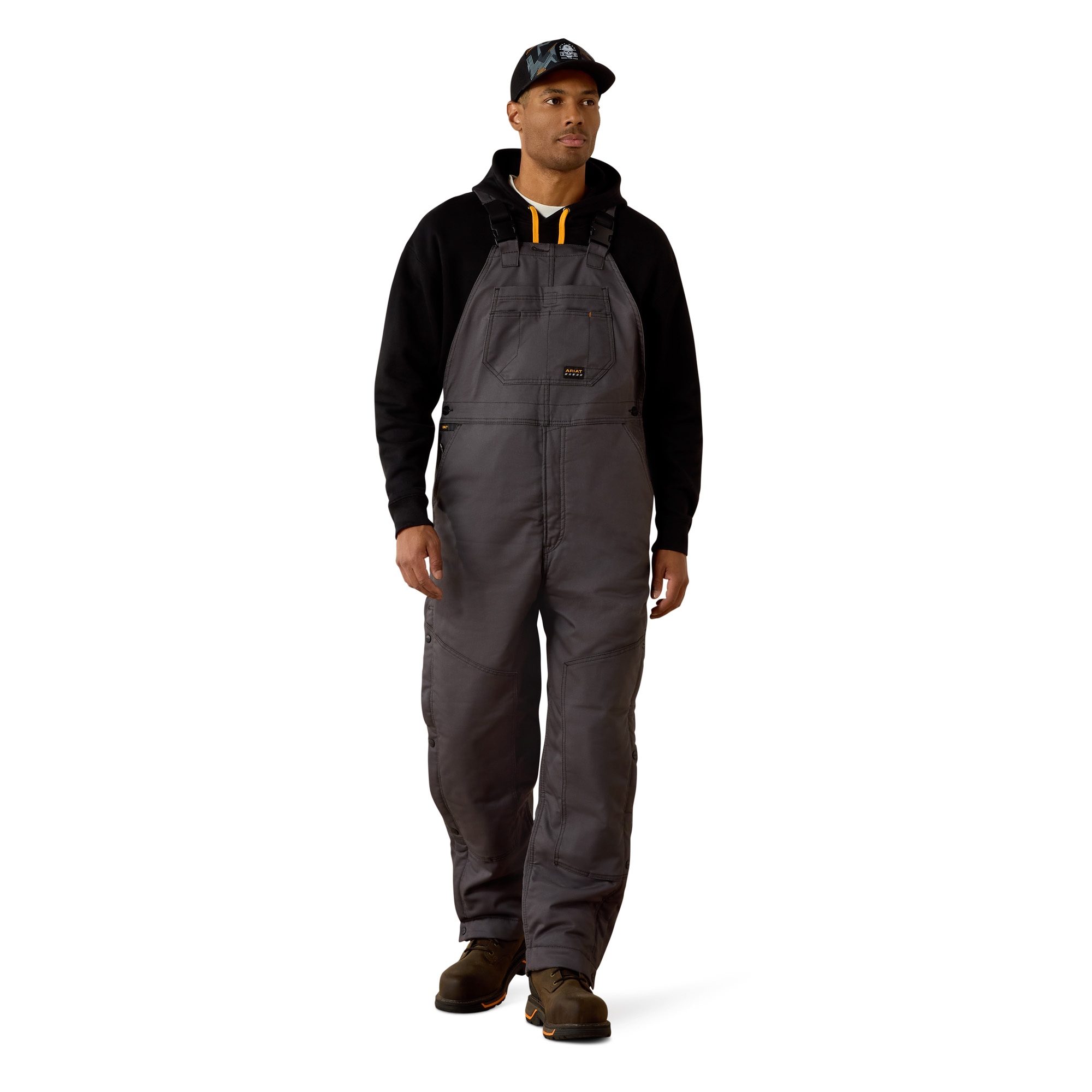 Ariat Rebar DuraCanvas Stretch Insulated Bib (Rebar Grey)