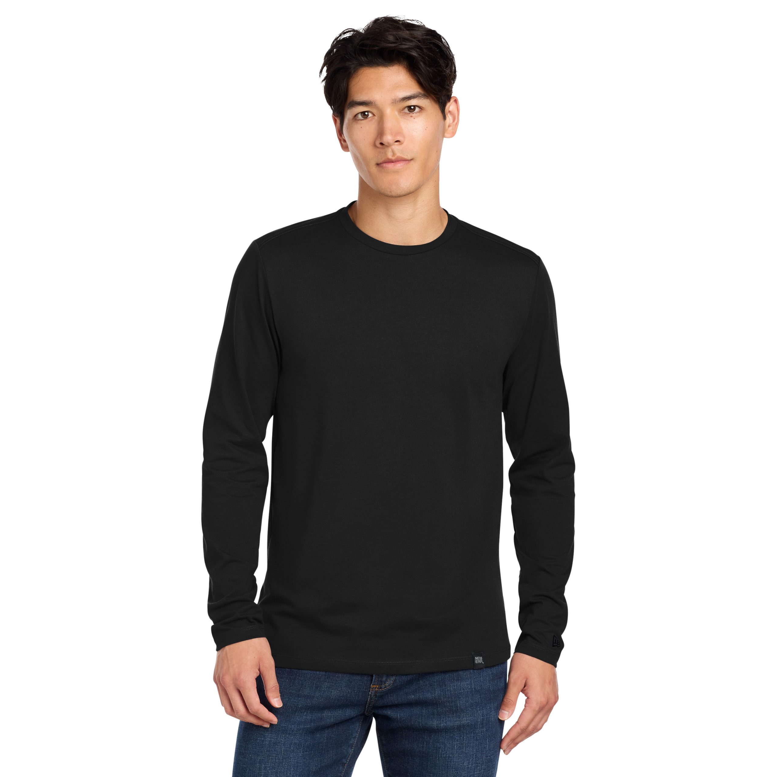 New Era® Heritage Blend Long Sleeve Crew Tee (with City of Coon Rapids logo screenprinted on front left chest) - Image 3