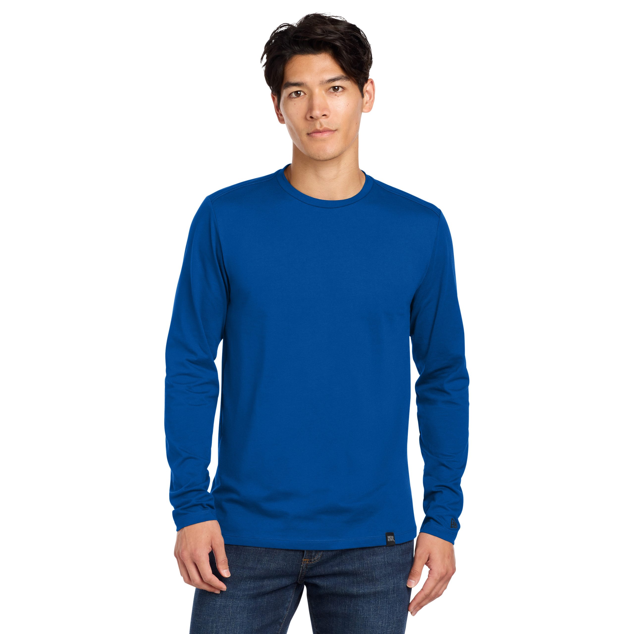 New Era® Heritage Blend Long Sleeve Crew Tee (with City of Coon Rapids logo screenprinted on front left chest) - Image 5