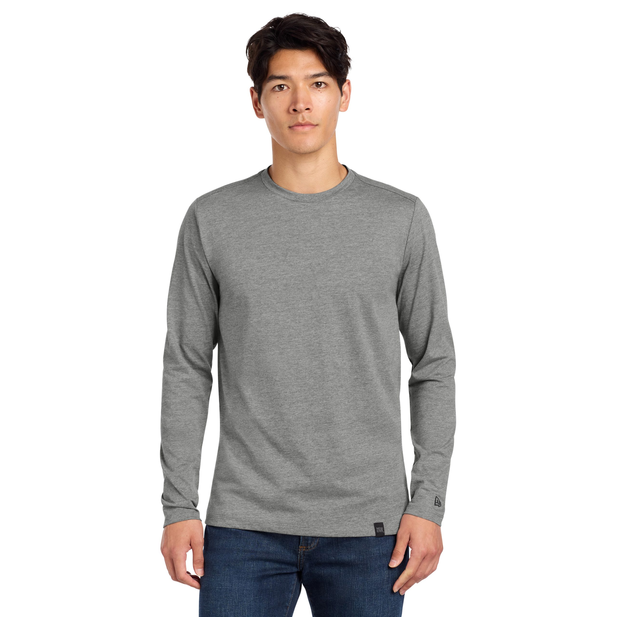 New Era® Heritage Blend Long Sleeve Crew Tee (with City of Coon Rapids logo screenprinted on front left chest) - Image 6