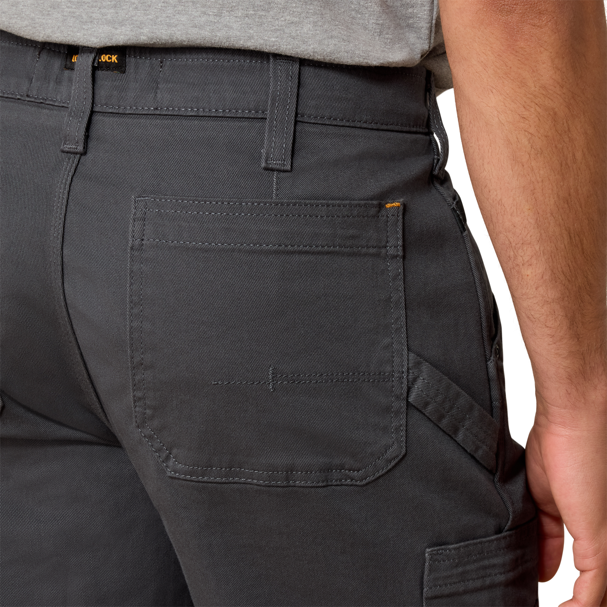 Ariat Rebar M4 Relaxed DuraStretch Washed Twill Dungaree Boot Cut Pant (Rebar Grey) - Image 3