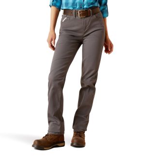 Ariat Rebar Perfect Rise Made Tough Straight Pant (Rebar Grey)