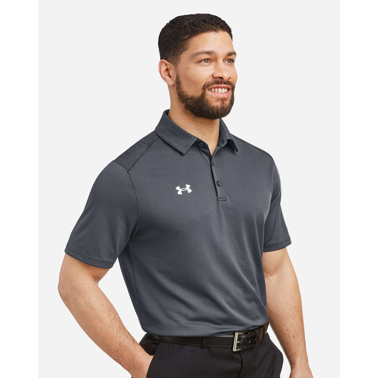 Under Armour Men's Tech™ Polo - 1370399 (with embroidered City of Coon Rapids logo on front left chest) - Image 2