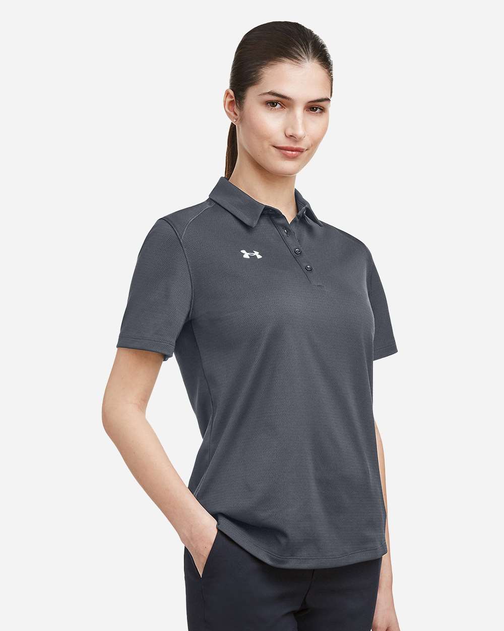 Under Armour Women's Tech™ Polo - 1370431 (with embroidered City of Coon Rapids logo on front left chest)