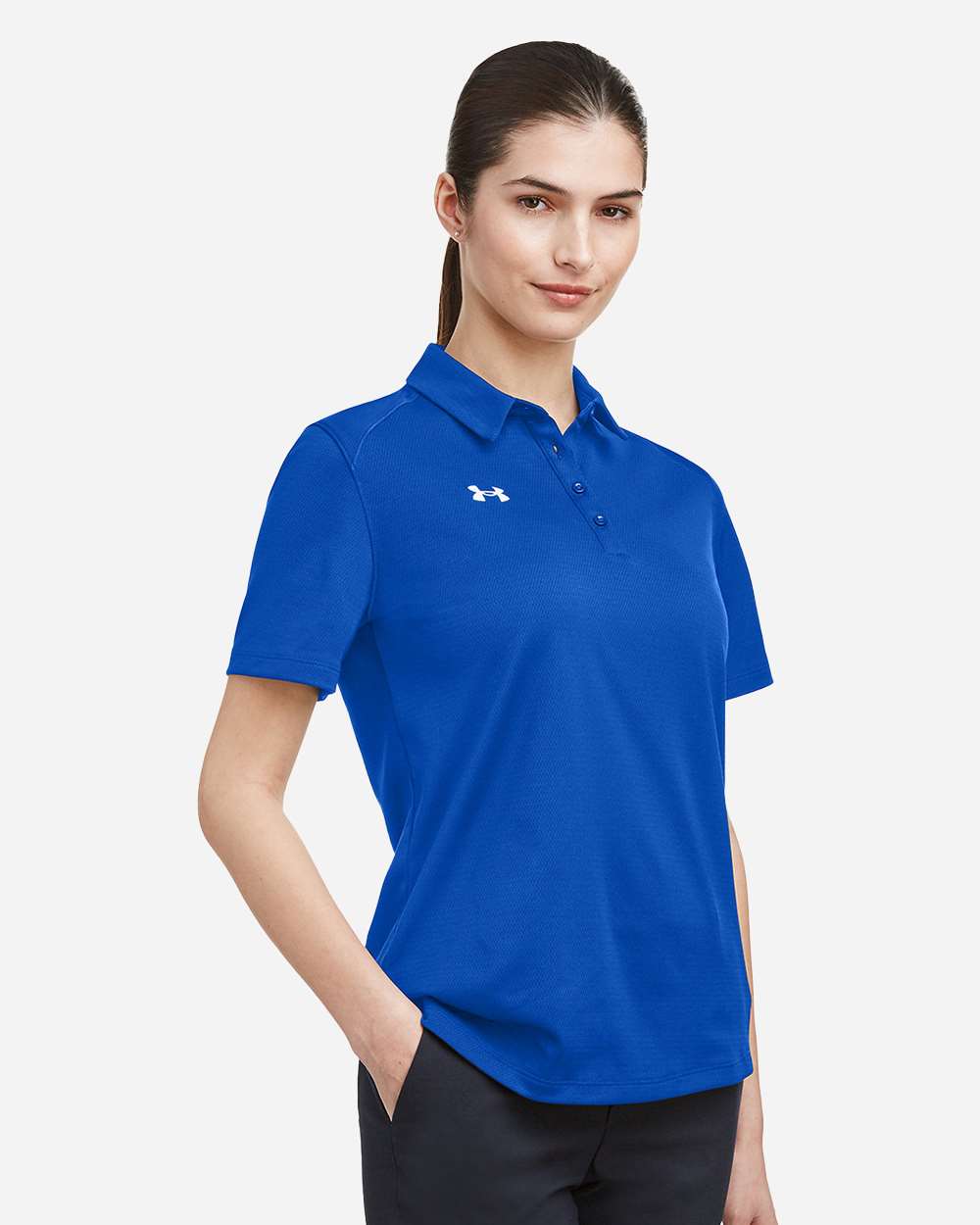 Under Armour Women's Tech™ Polo - 1370431 (with embroidered City of Coon Rapids logo on front left chest) - Image 2