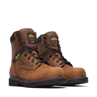 Thorogood Jobsite Series – 8″ Crazy Horse Waterproof + Insulated Safety Toe