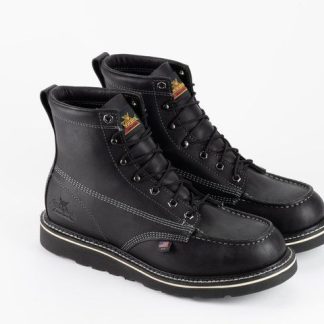 Thorogood American Heritage Midnight Series 6″ Black Moc Toe