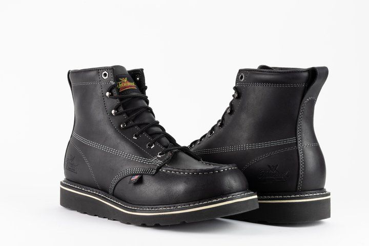 Thorogood American Heritage Midnight Series 6″ Black Moc Toe - Image 3