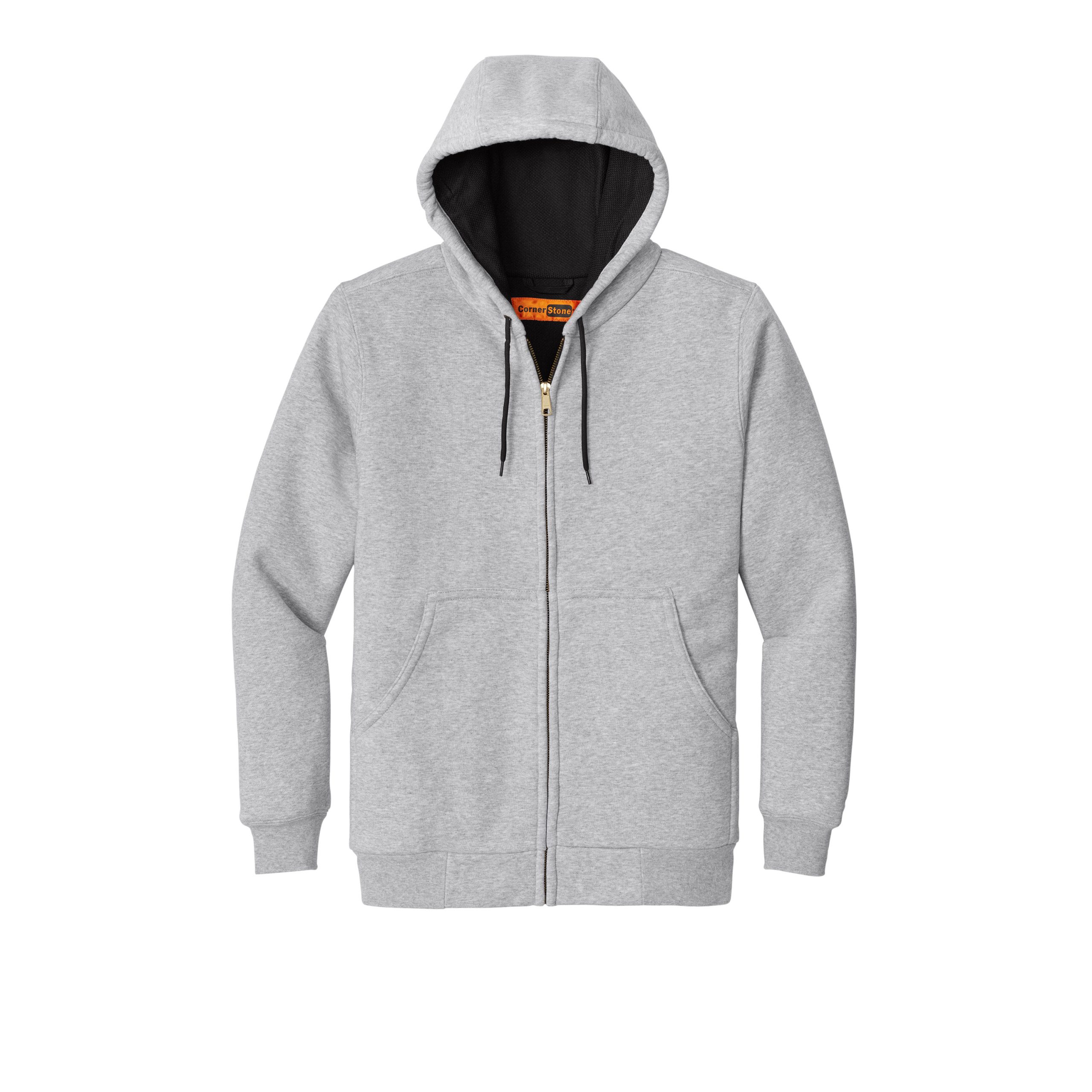 CornerStone® Heavyweight Full-Zip Hooded Sweatshirt with Thermal Lining – CS620 - Image 10