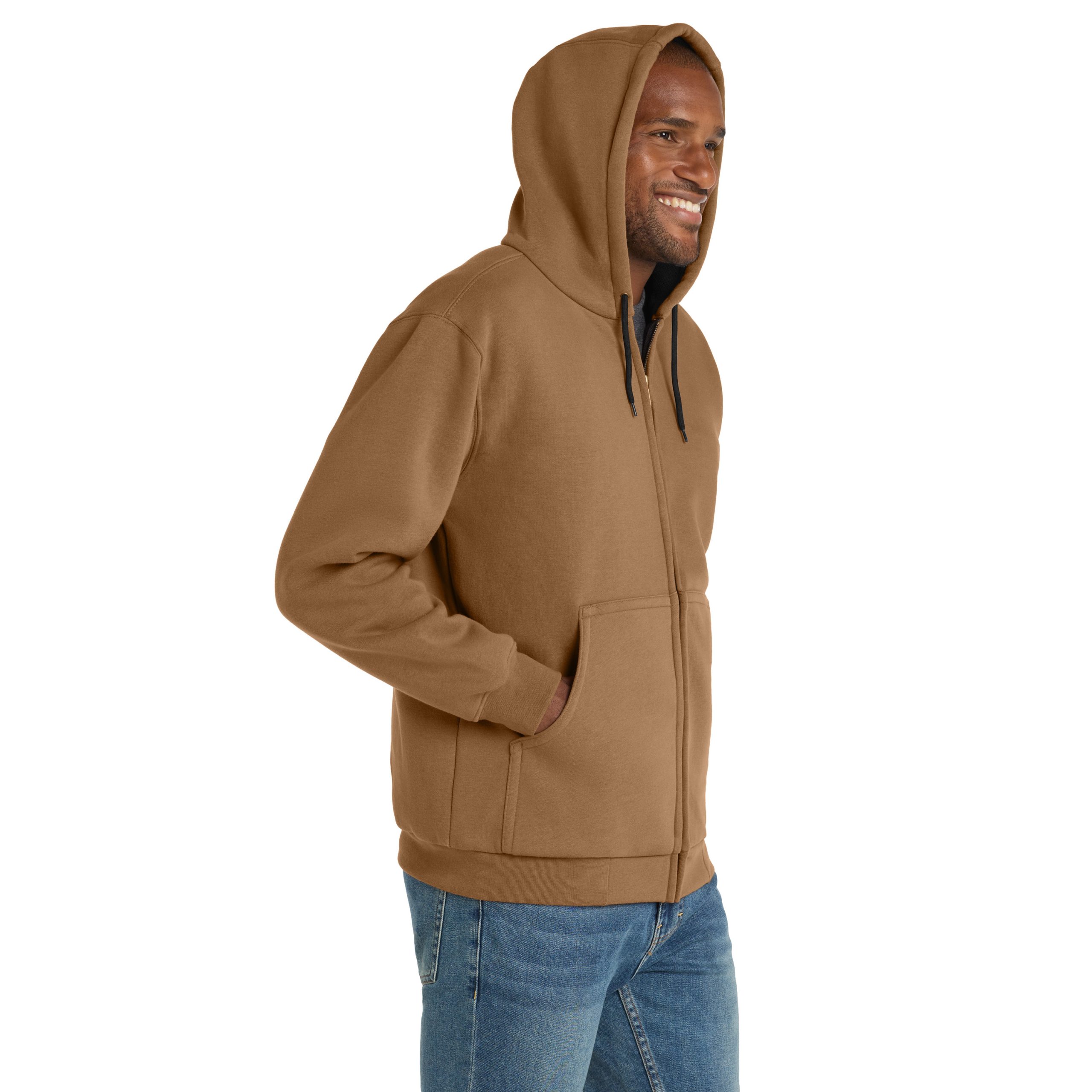 CornerStone® Heavyweight Full-Zip Hooded Sweatshirt with Thermal Lining – CS620 - Image 4