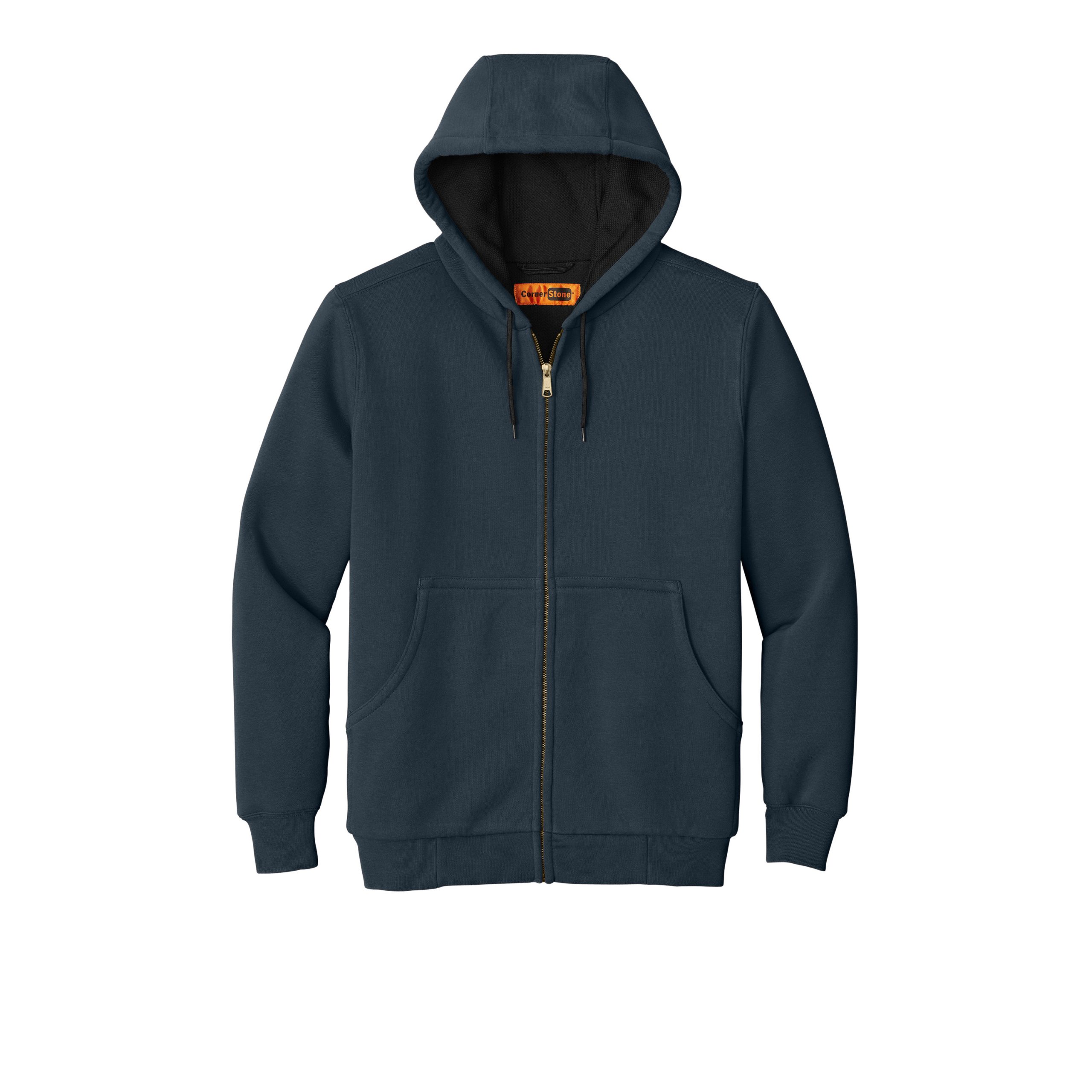 CornerStone® Heavyweight Full-Zip Hooded Sweatshirt with Thermal Lining – CS620 - Image 2