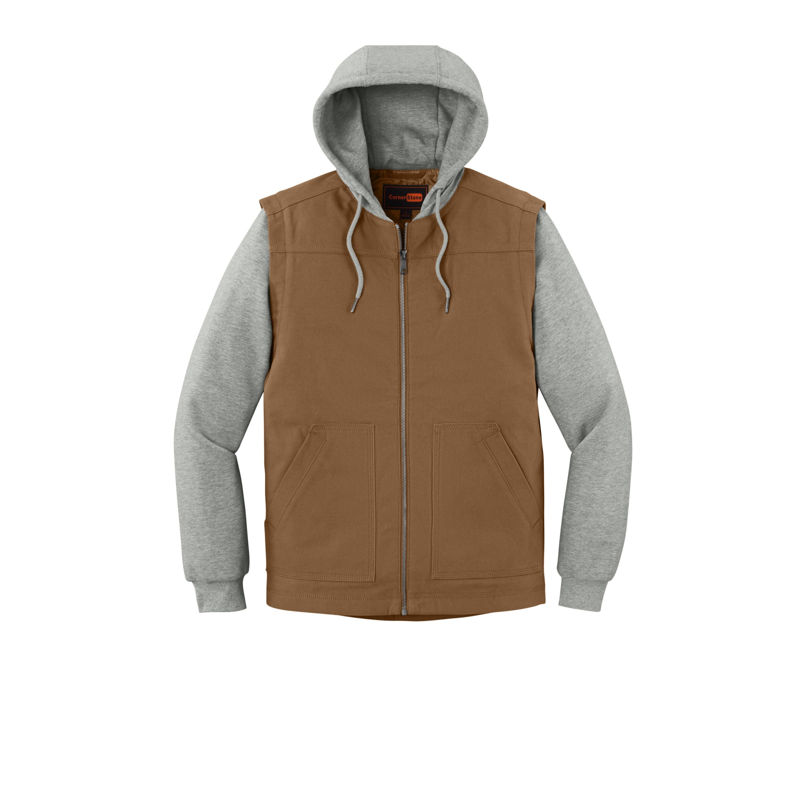 CornerStone® Duck Fleece Full-Zip Hooded Jacket - Image 3