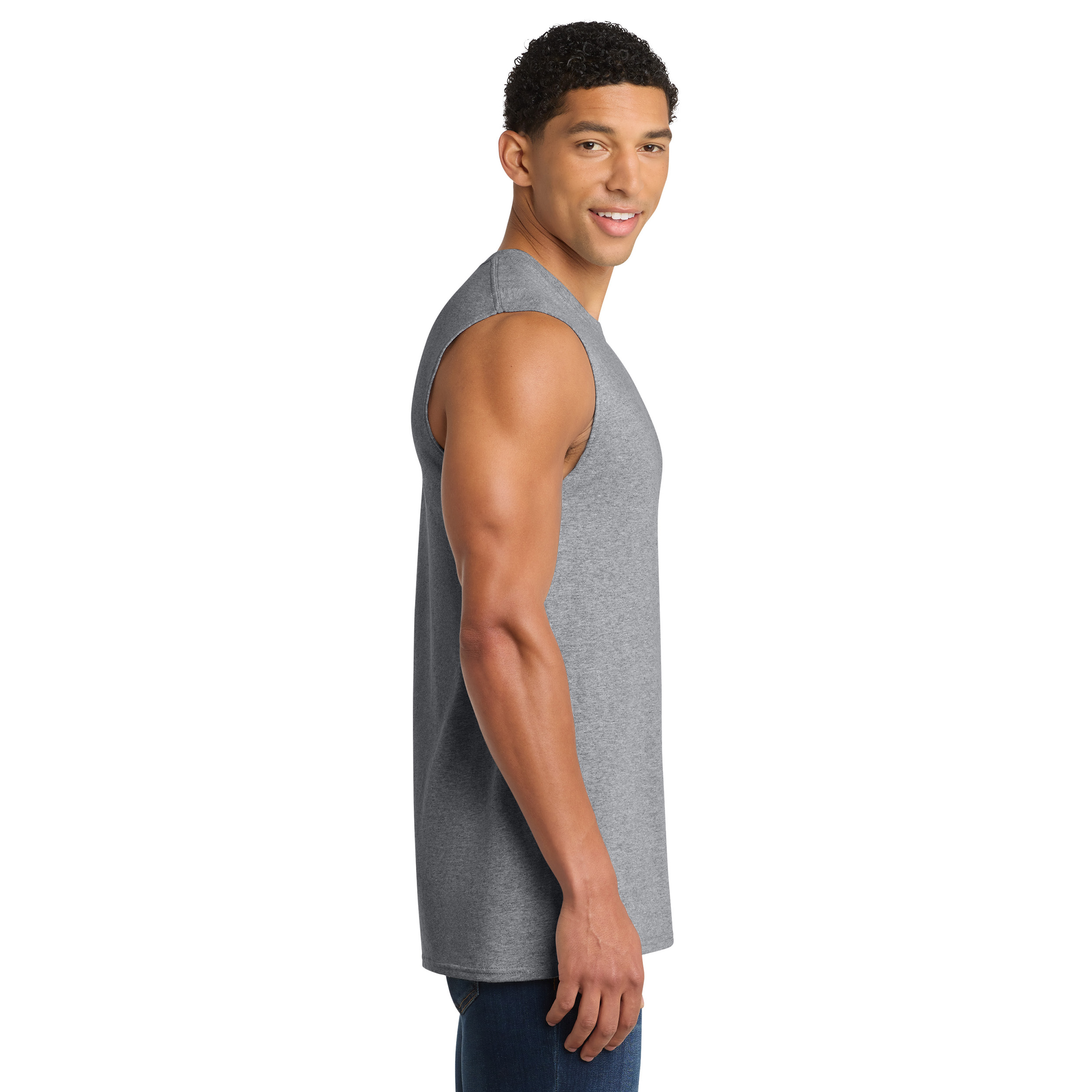Core Cotton Sleeveless Tee - Image 3