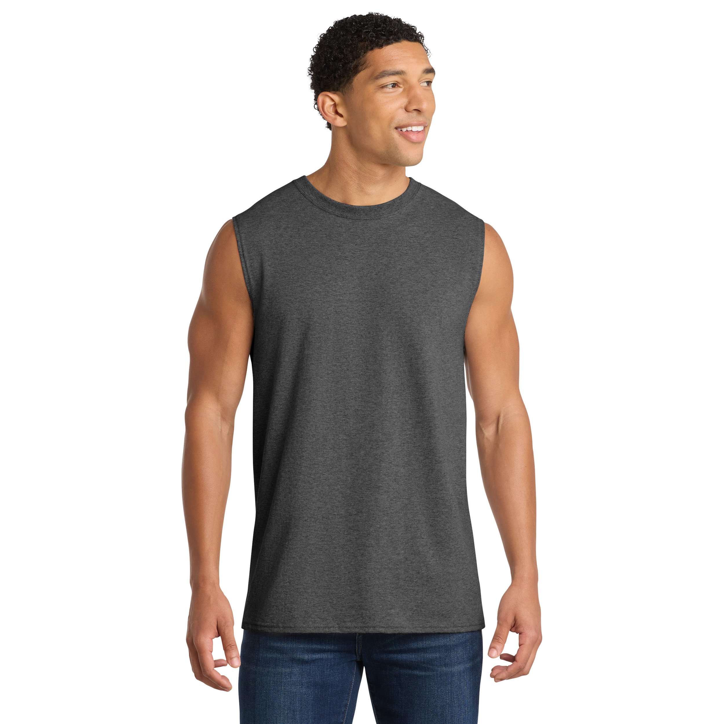 Core Cotton Sleeveless Tee - Image 5