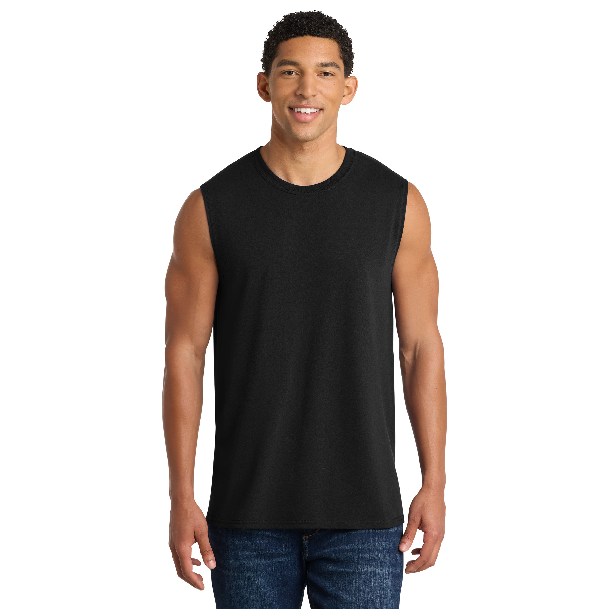 Core Cotton Sleeveless Tee - Image 8